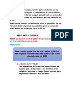 Arte y Cultura 18 de Diciembre Del 2020