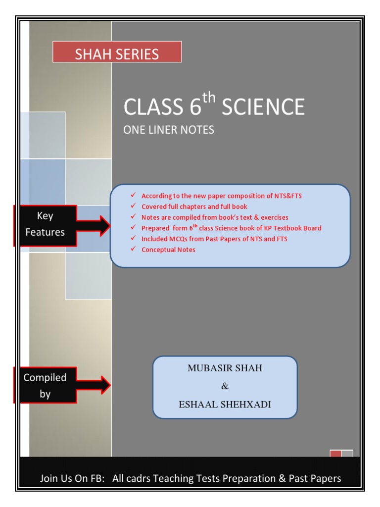 Class 6 Science One-Liner Notes | PDF | Solution | Leaf