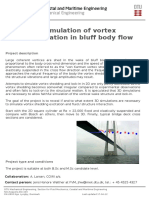 Numerical Simulation of Vortex Induced Vibration in Bluff Body Flow