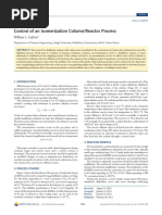 Control of An Isomerization Column/Reactor Process: William L. Luyben