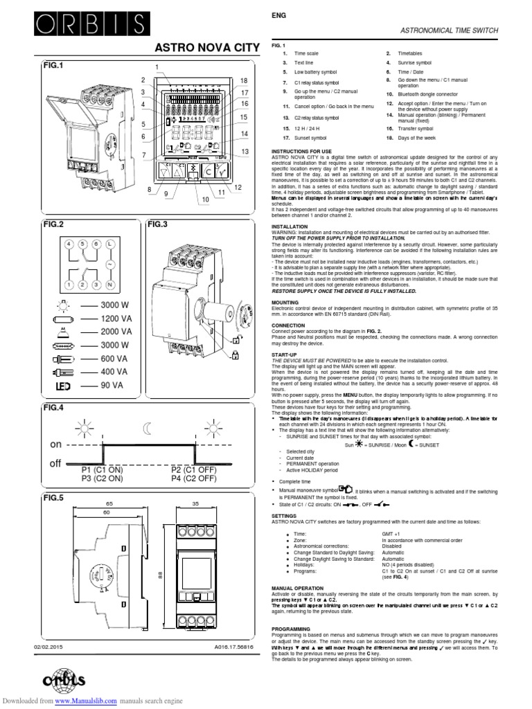 Astro Nova City User Manual | PDF | Menu (Computing) | Electromagnetic ...