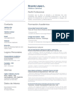 CV, Ricardo López L, MD PDF
