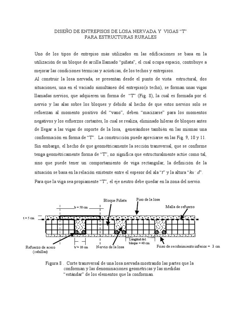 Diseño de Entrepisos de Losa Nervada y Vigas | PDF | Esfuerzo cortante
