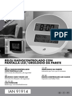 LIDL - Reloj Radiocontrolado Con LCD - IAN 91914 - ES - IT - PT PDF