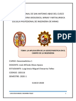 Aplicaciones de la Geoestadística en Ingeniería