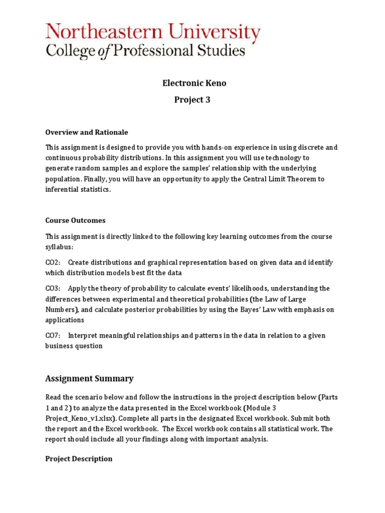 ALY6010 Project 3 Document Electronic Keno v1 PDF PDF Mean