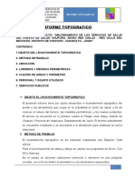 Informe Topografico