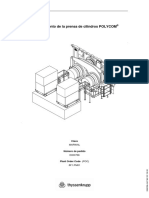 Accionamiento de La Prensa de Cilindros POLYCOM: Manual de La Máquina es-PM - DRU.001.H