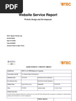 Website Service Report: Website Design and Development