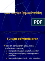 Minggu Ke 10 Menulis Proposal