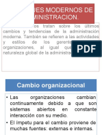 Enfoques Modernos de Administracion