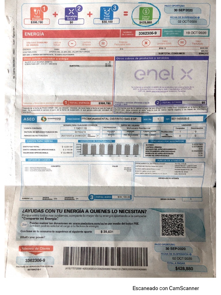 Recibo Codensa | PDF