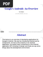 Google's Android: An Overview: Yoni Rabkin