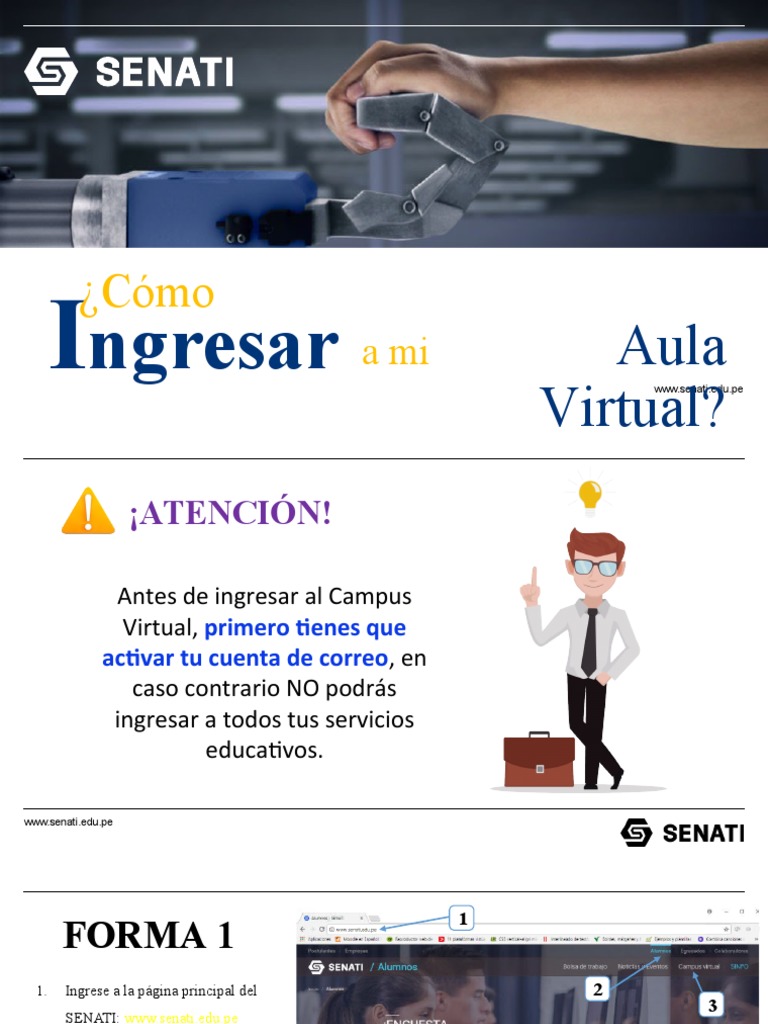 Como Ingresar Al Aula Virtual Pdf Internet Informática Y