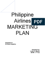 Philippine Airlines Marketing Plan: Submitted To: Sir Edwin Agujetas