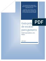 Guía práctica de escalas para guitarra