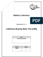 California Bearing Ratio Test (CBR) : Highway Laboratory