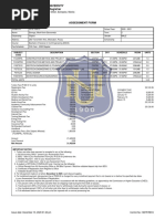 NU MOA 2025-2026 Tuition Assessment Form | PDF | Fee | Payments