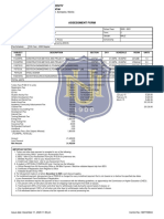National University Assessment Form