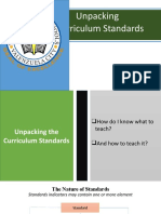 Unpacking Curriculum Standards AP LAC