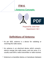 Basic Antenna Concepts: Prepared By: Zalak Patel Department: E & C