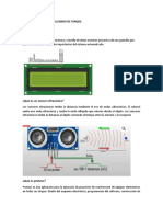 Sensor de Sonido para Llenado de Tanque