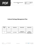 PLN-1400-0000-014 Cultural Heritage Management Plan 25 October