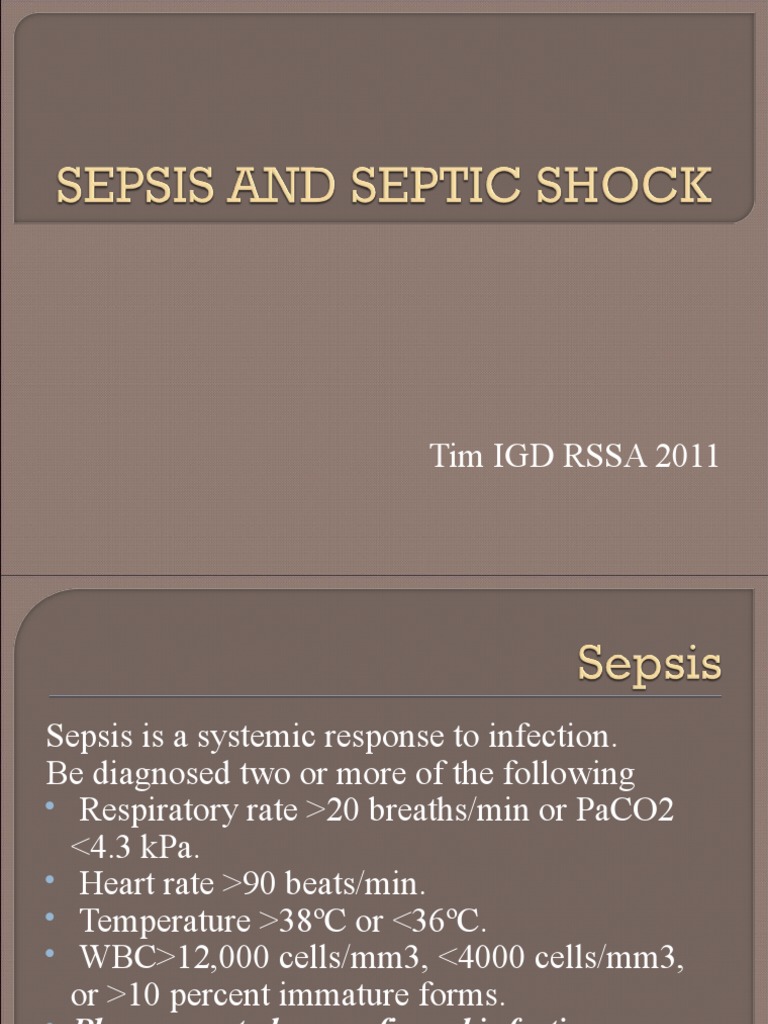 Sepsis and Septic Shock | PDF | Sepsis | Shock (Circulatory)