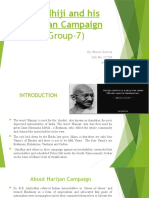 Gandhiji and His Harijan Campaign: (Group-7)