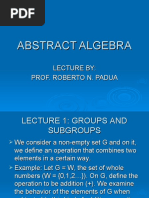 Abstract Algebra