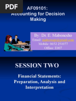 Topic 2 - Af09101 - Financial Statements