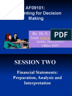 Topic 2 - Af09101 - Financial Statements