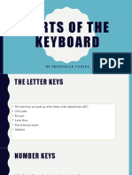 Parts of The Keyboard: by Shontelle Cortes