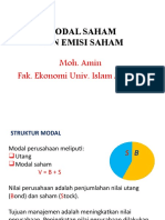 MODAL SAHAM Amin Kuliah