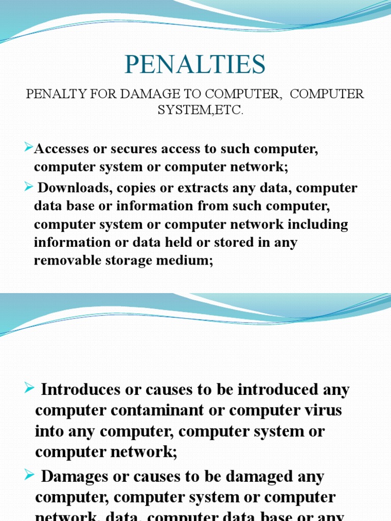 Penalties for Computer Misuse | PDF