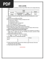 HTML Exercises For Practice in Lab | PDF | Html | World Wide Web