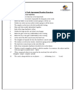 Subject-Verb Agreement Practice Exercises Choose The Correct Answer