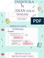 Menghitung Median dari Tabel Distribusi Frekuensi