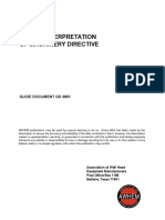Awhem Interpretation of Machinery Directive: Guide Document GD 9901