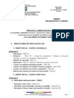 ANEXA 1-Tematica Si Bibliografia TCO Specialitatea INVESTIGATII CRIMINALE