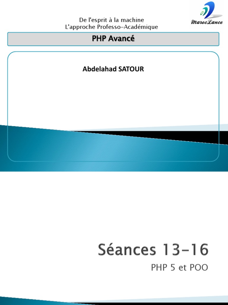Cours PHP Avancé et MySQL | PDF | MySQL | PHP
