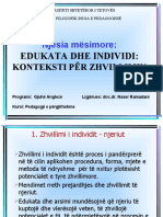 8-9. EDUKATA DHE INDIVIDI-KONTEKSTI PËR ZHVILLIMIN