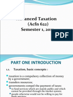 Advanced Taxation (Acfn 622) Semester 1, 2012