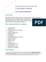  International Journal of Information Sciences and Techniques (IJIST)