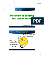 Testing and Assessment
