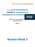 University of Puthisastra: Economics Development: Contemporary Development & Underdevelopment