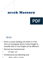 Brick Masonry Basics
