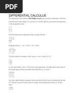 Differential Calculus: The Respondent's Email Address (1503438@ub - Edu.ph) Was Recorded On Submission of This Form