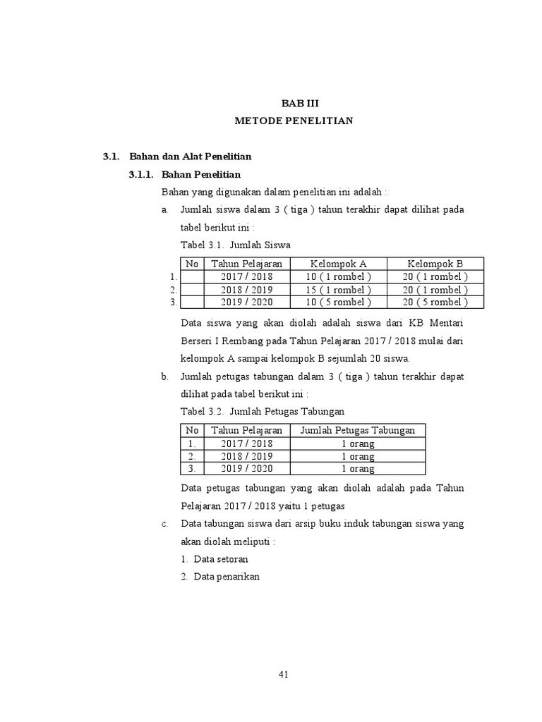 BAB 3 - Metode Penelitian - Rev | PDF