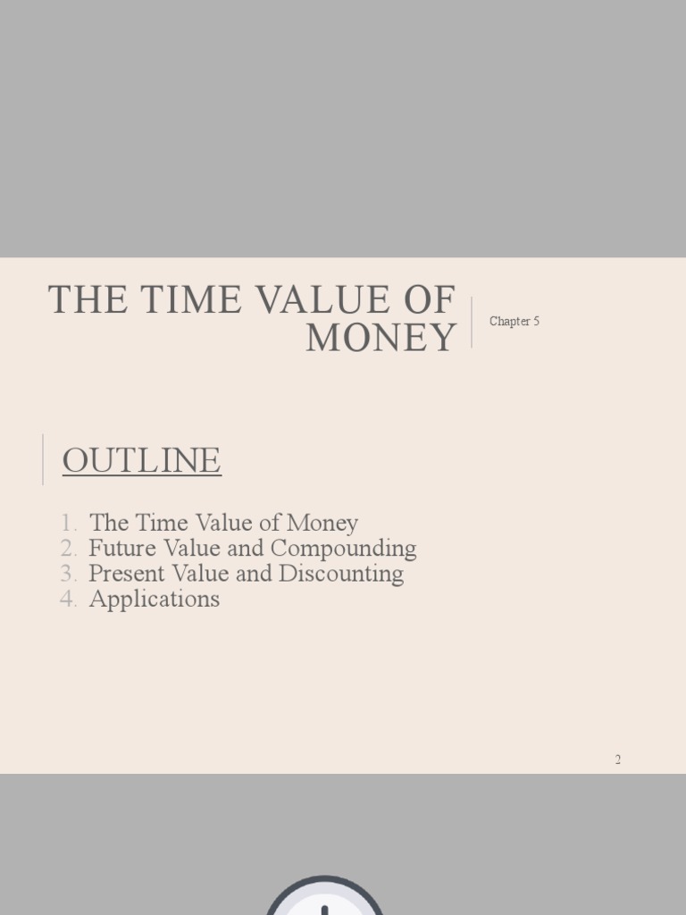 Chapter 5 Introduction To Valuation The Time Value of Money | PDF ...